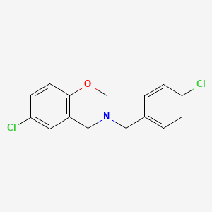 6-chloro-3-(4-chlorobenzyl)-3,4-dihydro-2H-1,3-benzoxazine