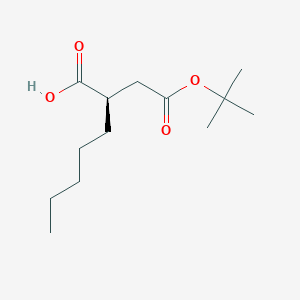 molecular formula C13H24O4 B1149552 2-(R)-Pentylsuccinic acid 4-tert-butyl ester CAS No. 153427-69-1
