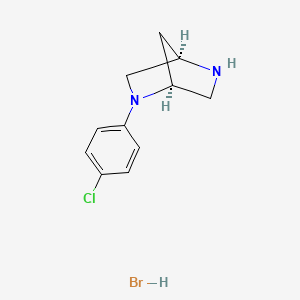 molecular formula C11H14BrClN2 B1149558 (1S,4S)-2-(4-Chlorophenyl)-2,5-diazabicyclo[2.2.1]heptane hydrobromide CAS No. 198988-88-4