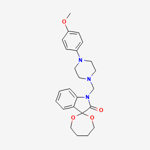 1'-{[4-(4-methoxyphenyl)piperazin-1-yl]methyl}spiro[1,3-dioxepane-2,3'-indol]-2'(1'H)-one