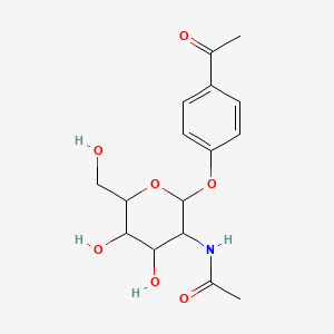 N-[2-(4-acetylphenoxy)-4,5-dihydroxy-6-(hydroxymethyl)oxan-3-yl]acetamide