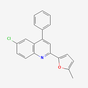 6-Chloro-2-(5-methylfuran-2-yl)-4-phenylquinoline