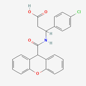 3-(4-chlorophenyl)-3-[(9H-xanthen-9-ylcarbonyl)amino]propanoic acid