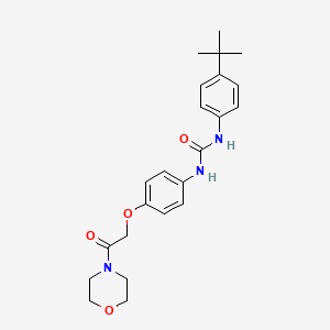 molecular formula C23H29N3O4 B11495768 N-(4-tert-butylphenyl)-N'-[4-(2-morpholin-4-yl-2-oxoethoxy)phenyl]urea 