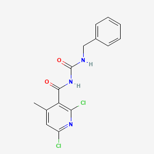 molecular formula C15H13Cl2N3O2 B11495775 N-(benzylcarbamoyl)-2,6-dichloro-4-methylpyridine-3-carboxamide 