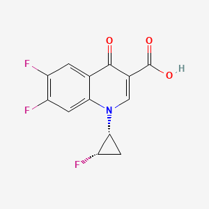 molecular formula C13H8F3NO3 B1149578 6,7-difluoro-1-((1R,2S)-2-fluorocyclopropyl)-4-oxo-1,4-dihydroquinoline-3-carboxylic acid CAS No. 127199-00-2