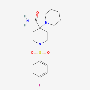 1'-(4-Fluorobenzenesulfonyl)-[1,4'-bipiperidine]-4'-carboxamide