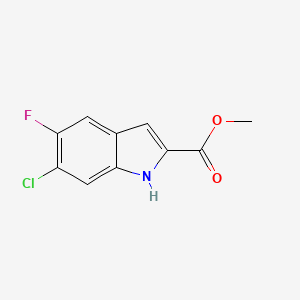 molecular formula C11H9ClFNO2 B1149585 methyl 6-chloro-5-fluoro-1H-indole-2-carboxylate CAS No. 169674-00-4
