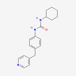 molecular formula C19H23N3O B11495893 1-Cyclohexyl-3-[4-(pyridin-4-ylmethyl)phenyl]urea 