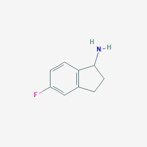 molecular formula C9H10FN B114959 5-氟-2,3-二氢-1H-茚-1-胺 CAS No. 148960-33-2
