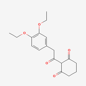 2-[2-(3,4-Diethoxyphenyl)acetyl]cyclohexane-1,3-dione