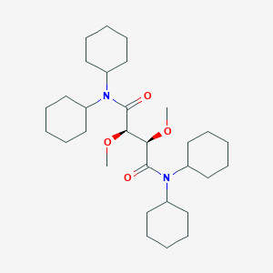 molecular formula C16H15F2N5O B1149594 (2R,3R)-N,N,N',N'-tetracyclohexyl-2,3-dimethoxybutanediamide CAS No. 114596-71-3