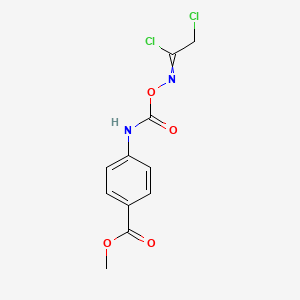 Methyl 4-[({[(1,2-dichloroethylidene)amino]oxy}carbonyl)amino]benzoate