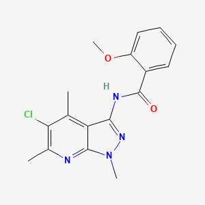 N-(5-chloro-1,4,6-trimethyl-1H-pyrazolo[3,4-b]pyridin-3-yl)-2-methoxybenzamide