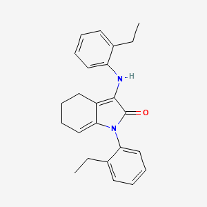 1-(2-ethylphenyl)-3-[(2-ethylphenyl)amino]-1,4,5,6-tetrahydro-2H-indol-2-one