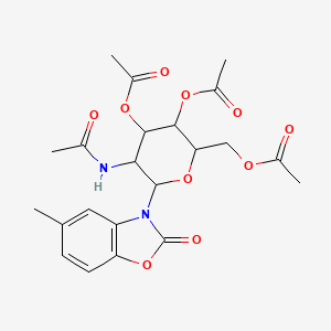 5-methyl-3-[3,4,6-tri-O-acetyl-2-(acetylamino)-2-deoxyhexopyranosyl]-1,3-benzoxazol-2(3H)-one