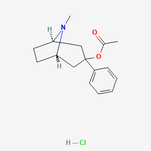 molecular formula C16H22ClNO2 B1149615 3-Phenyltropine acetate hydrochloride CAS No. 102433-04-5