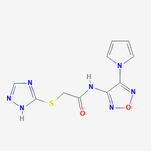 N-[4-(1H-pyrrol-1-yl)-1,2,5-oxadiazol-3-yl]-2-(1H-1,2,4-triazol-3-ylsulfanyl)acetamide