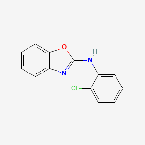 molecular formula C13H9ClN2O B11496218 N-(2-chlorophenyl)-1,3-benzoxazol-2-amine 