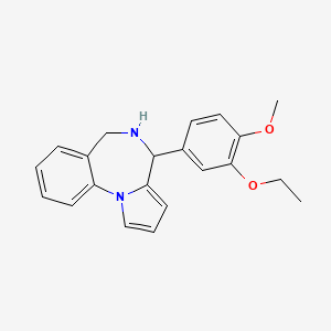 4-(3-ethoxy-4-methoxyphenyl)-5,6-dihydro-4H-pyrrolo[1,2-a][1,4]benzodiazepine