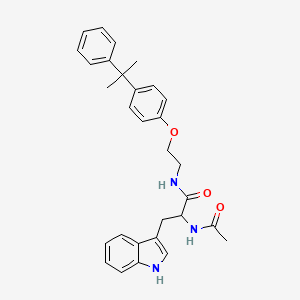 2-Acetamido-3-(1H-indol-3-YL)-N-{2-[4-(2-phenylpropan-2-YL)phenoxy]ethyl}propanamide