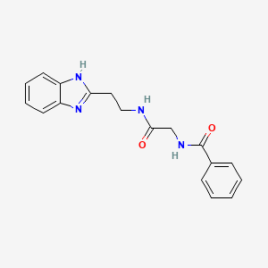 Benzamide, N-[2-[[2-(1H-1,3-benzimidazol-2-yl)ethyl]amino]-2-oxoethyl]-