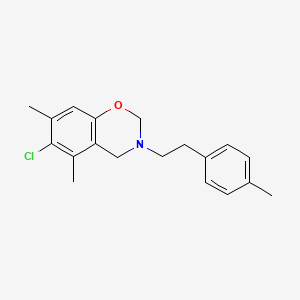 6-chloro-5,7-dimethyl-3-[2-(4-methylphenyl)ethyl]-3,4-dihydro-2H-1,3-benzoxazine