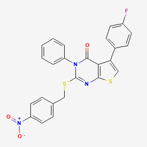 5-(4-fluorophenyl)-2-[(4-nitrobenzyl)sulfanyl]-3-phenylthieno[2,3-d]pyrimidin-4(3H)-one