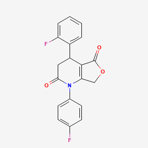 4-(2-fluorophenyl)-1-(4-fluorophenyl)-4,7-dihydrofuro[3,4-b]pyridine-2,5(1H,3H)-dione