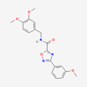 N-[(3,4-dimethoxyphenyl)methyl]-3-(3-methoxyphenyl)-1,2,4-oxadiazole-5-carboxamide