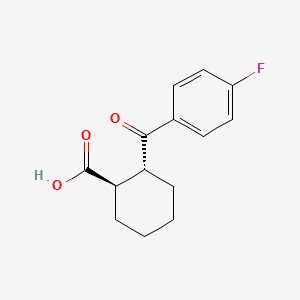 molecular formula C14H15FO3 B1149646 反式-2-(4-氟苯甲酰)环己烷-1-羧酸 CAS No. 111857-42-2