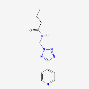 Butanamide, N-[[5-(4-pyridinyl)-2H-1,2,3,4-tetrazol-2-yl]methyl]-