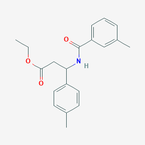 Ethyl 3-(4-methylphenyl)-3-{[(3-methylphenyl)carbonyl]amino}propanoate