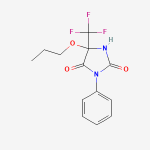 3-Phenyl-5-propoxy-5-(trifluoromethyl)imidazolidine-2,4-dione