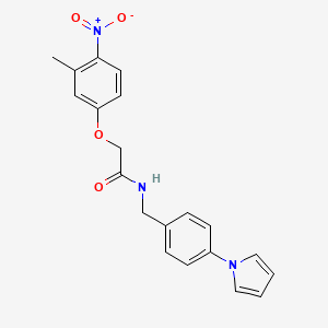 2-(3-methyl-4-nitrophenoxy)-N-[4-(1H-pyrrol-1-yl)benzyl]acetamide