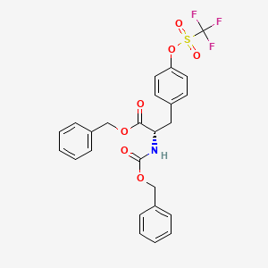 molecular formula C25H22F3NO7S B1149674 ベンジルエステルトリフラート塩酸L-チロシン CAS No. 183070-41-9