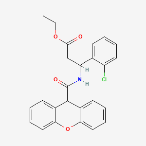 ethyl 3-(2-chlorophenyl)-3-[(9H-xanthen-9-ylcarbonyl)amino]propanoate