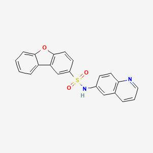 Dibenzofuran-2-sulfonic acid, (quinolin-6-yl)amide