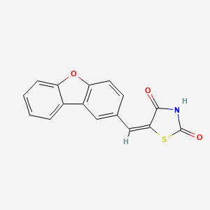 molecular formula C16H9NO3S B11496819 Thiazolidine-2,4-dione, 5-dibenzofuran-2-ylmethylene- 