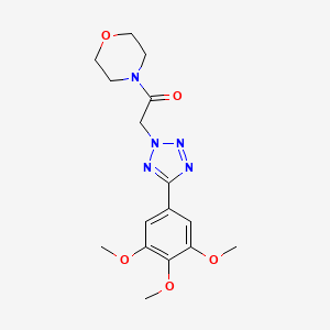 1-(morpholin-4-yl)-2-[5-(3,4,5-trimethoxyphenyl)-2H-tetrazol-2-yl]ethanone