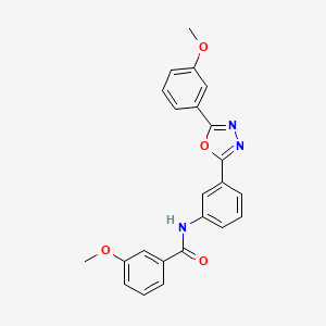 3-methoxy-N-{3-[5-(3-methoxyphenyl)-1,3,4-oxadiazol-2-yl]phenyl}benzamide