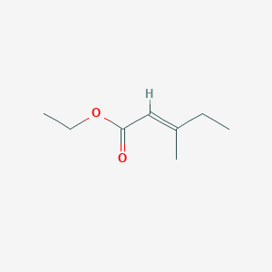 molecular formula C8H14O2 B1149689 Ethyl (2E)-3-methylpent-2-enoate CAS No. 15676-99-0