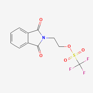 molecular formula C11H8F3NO5S B1149690 2-(1,3-Dioxoisoindolin-2-yl)ethyl trifluoromethanesulfonate CAS No. 127175-39-7