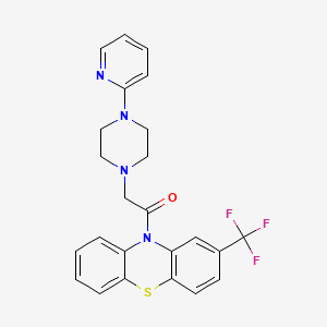 2-[4-(2-pyridyl)piperazino]-1-[2-(trifluoromethyl)-10H-phenothiazin-10-yl]-1-ethanone