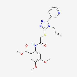 methyl 4,5-dimethoxy-2-[({[4-(prop-2-en-1-yl)-5-(pyridin-3-yl)-4H-1,2,4-triazol-3-yl]sulfanyl}acetyl)amino]benzoate