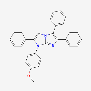 molecular formula C30H23N3O B11496992 1-(4-methoxyphenyl)-2,5,6-triphenyl-1H-imidazo[1,2-a]imidazole 