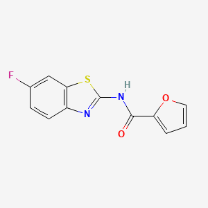 N-(6-fluoro-1,3-benzothiazol-2-yl)furan-2-carboxamide