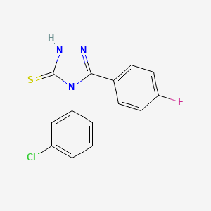 4-(3-chlorophenyl)-5-(4-fluorophenyl)-2,4-dihydro-3H-1,2,4-triazole-3-thione