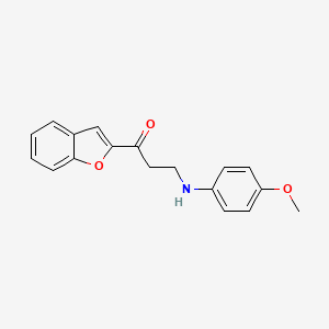 1-(1-Benzofuran-2-yl)-3-[(4-methoxyphenyl)amino]propan-1-one