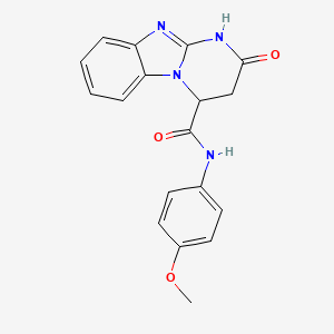 N-(4-methoxyphenyl)-2-oxo-1,2,3,4-tetrahydropyrimido[1,2-a]benzimidazole-4-carboxamide